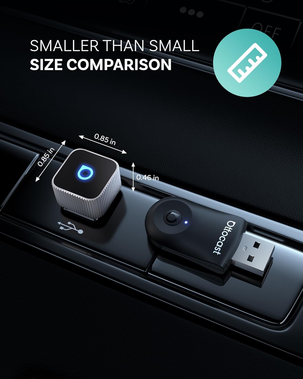 Ottocast Mini Cube 3.0 – Wireless CarPlay & Android Auto Adapter