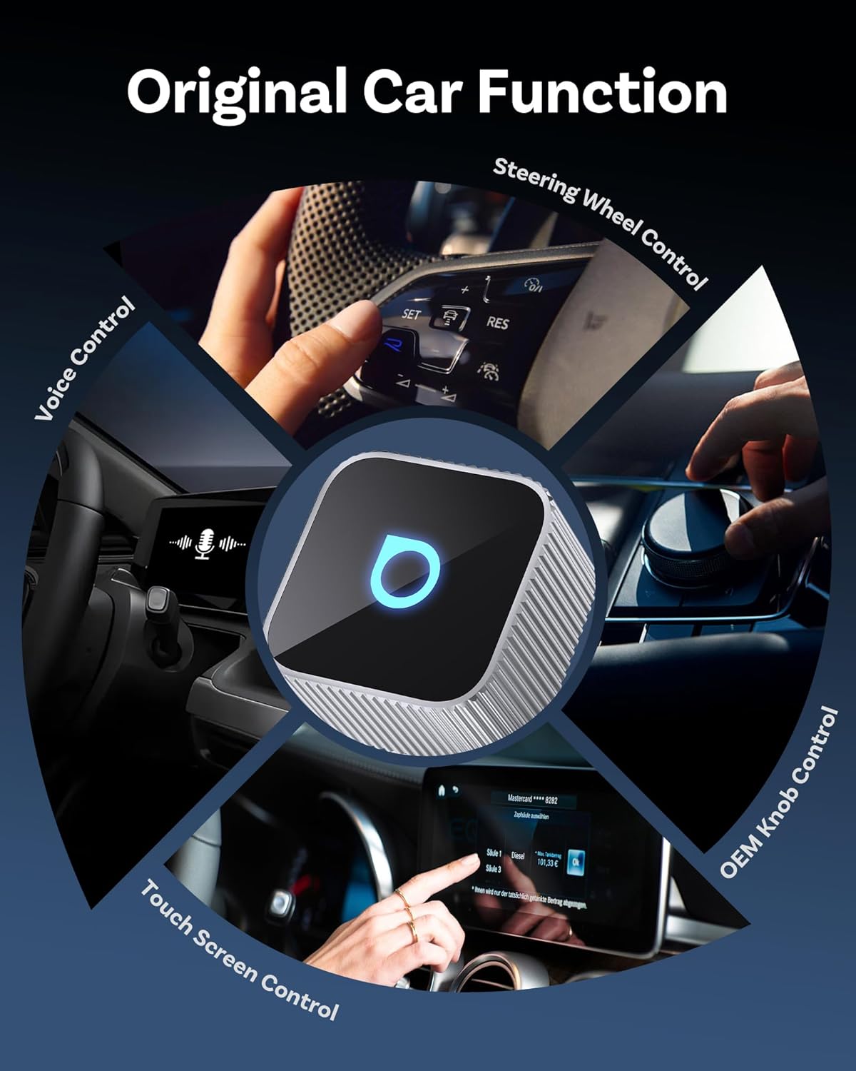 Ottocast Mini Cube 3.0 – Wireless CarPlay & Android Auto Adapter