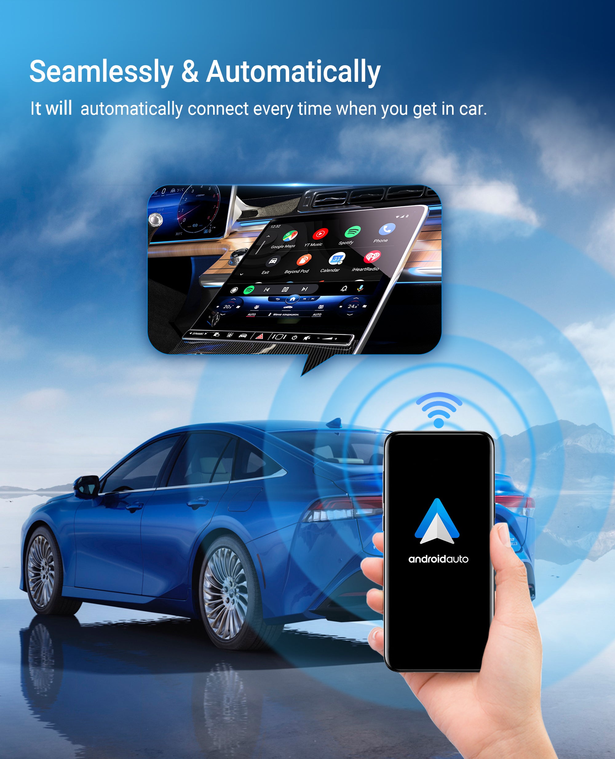 AA Wireless Android Auto (only) Adapter – Smart World Company