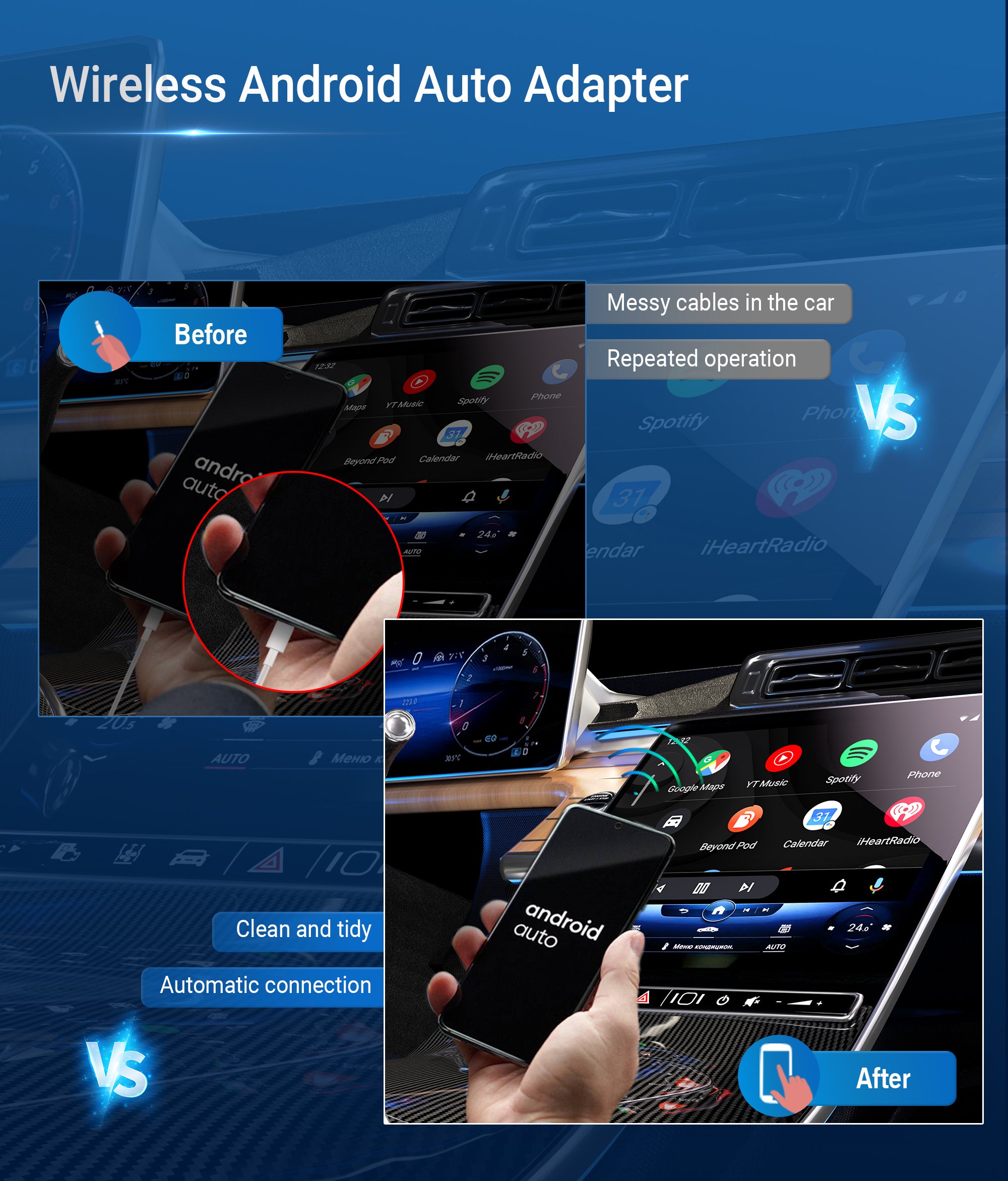 AA Wireless Android Auto (only) Adapter – Smart World Company