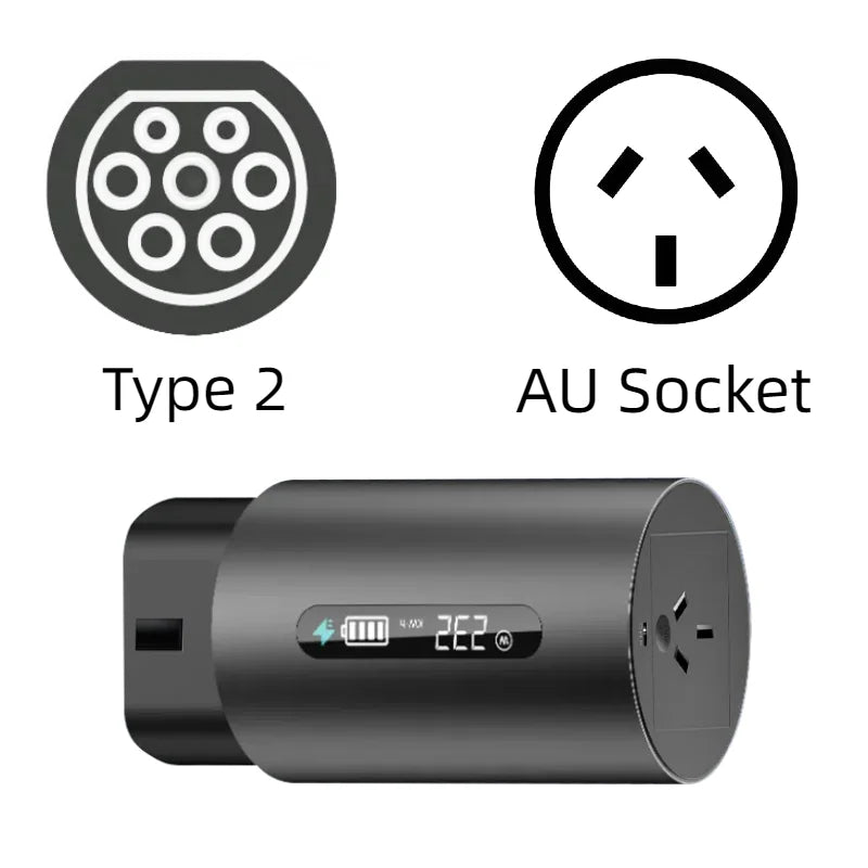 Smart V2L Vehicle-to-Device Cable Adapter for EVs