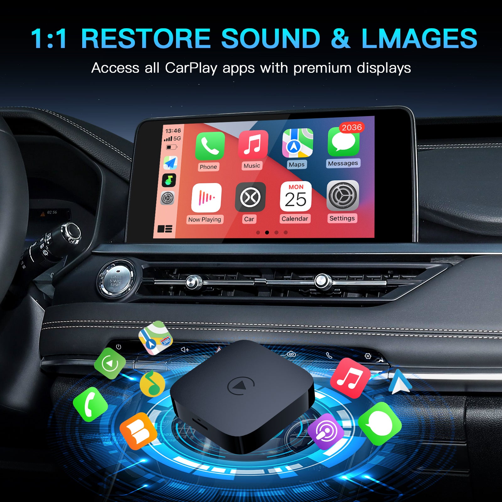 Smartlink Box Wireless CarPlay & Android Auto Smart Box for CAR AUTO Global , AUTO C ...