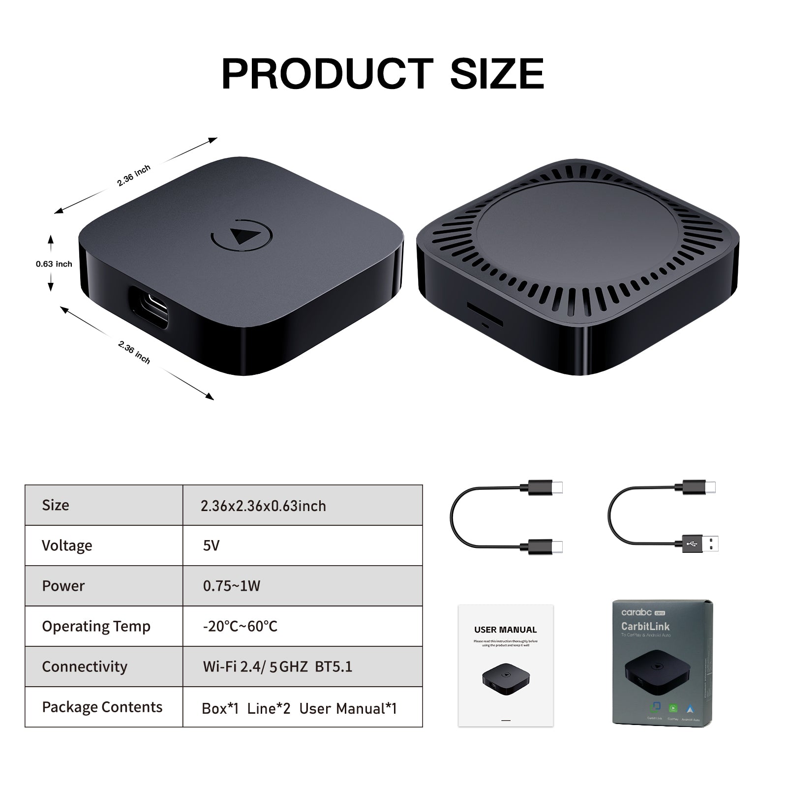 Smartlink Box Wireless CarPlay & Android Auto Smart Box for CAR AUTO Global , AUTO C ...